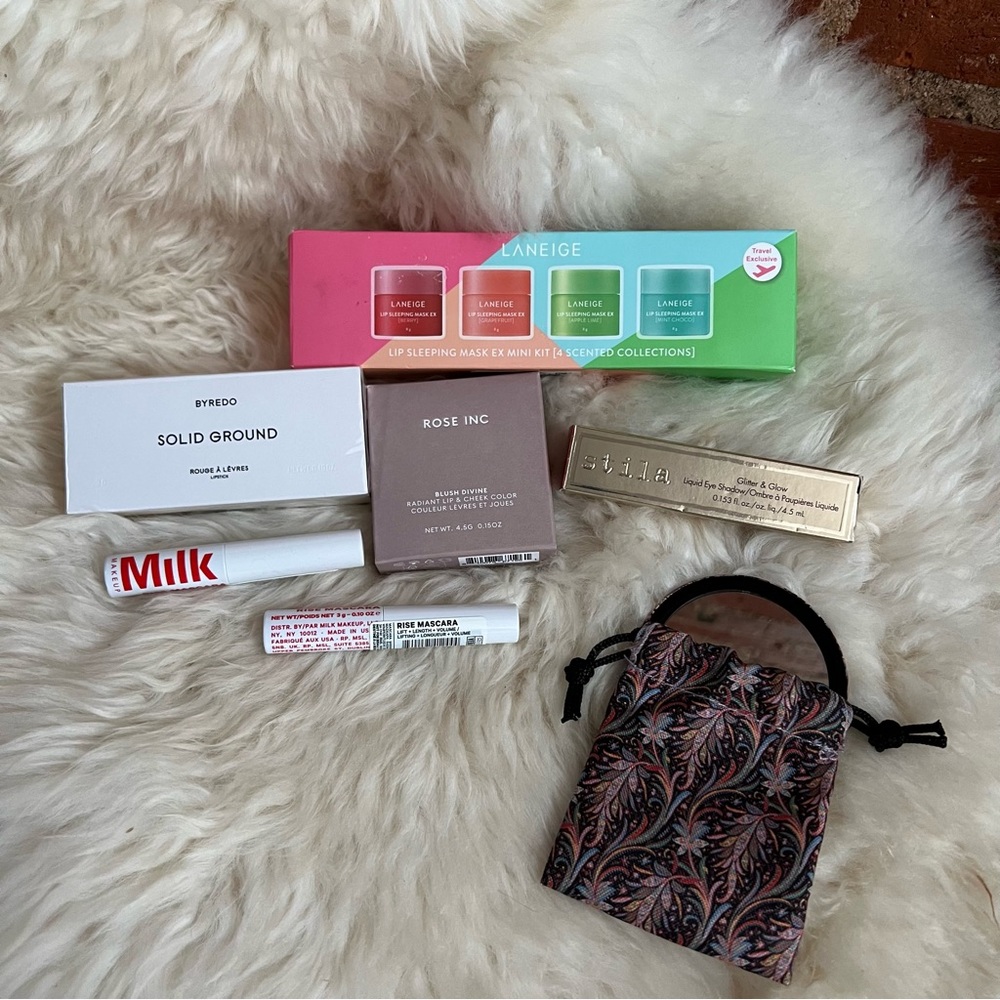 High end makeup lot Byredo Rose Laneige Liberty London beauty advent calendar